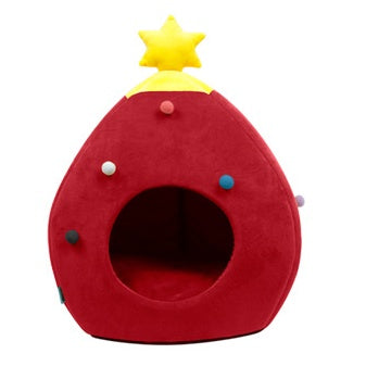 Christmas Tree Pet Bed – Cosy Hideaway for Cats & Small Dogs