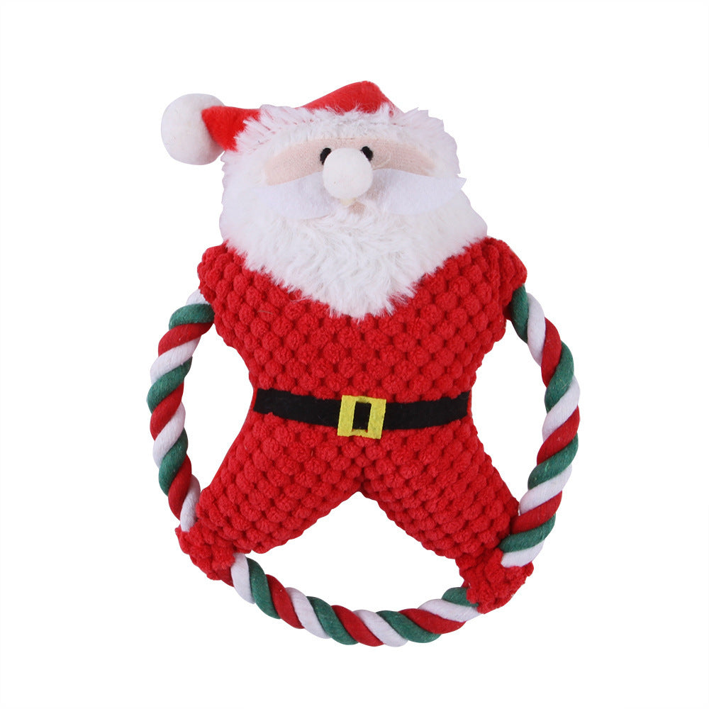 Christmas Character Rope Dog Toy