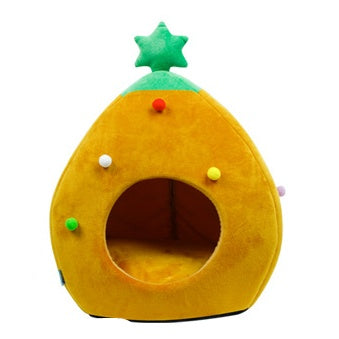 Christmas Tree Pet Bed – Cosy Hideaway for Cats & Small Dogs