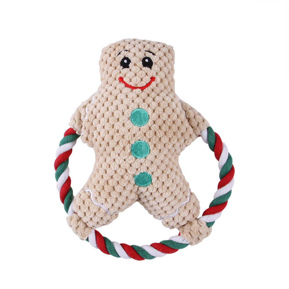 Christmas Character Rope Dog Toy