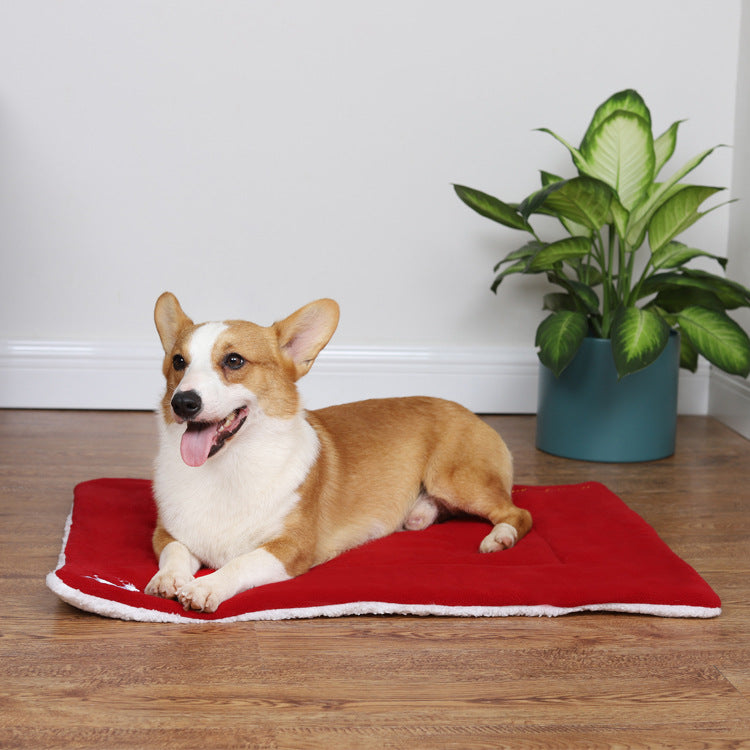 Christmas Soft Pet Mat – Red