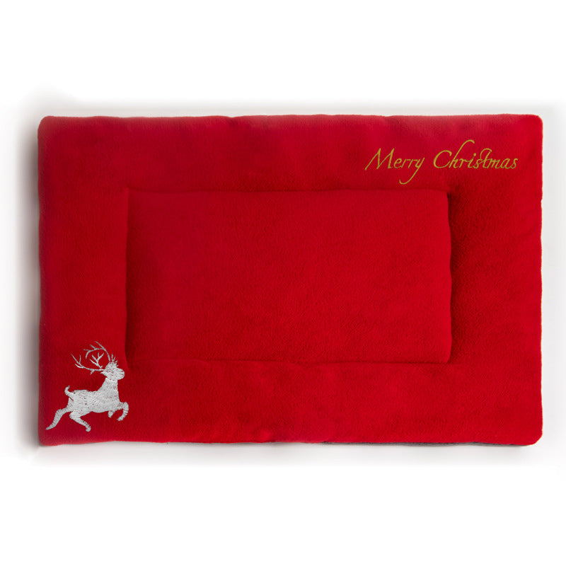 Christmas Soft Pet Mat – Red