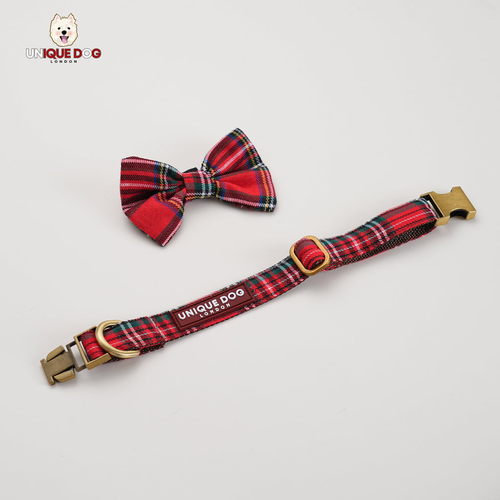 Edinburgh Tartan Dog Bow Tie