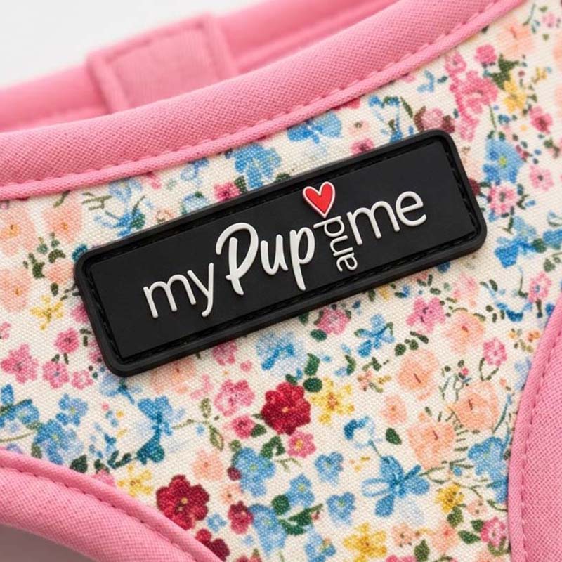 Blue Meadow Floral Dog Harness