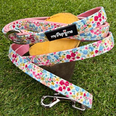 Blue Meadow Floral Dog Harness