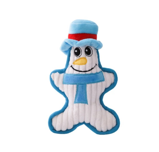 Christmas Character Squeaky Dog Toy – Santa, Penguin or Snowman