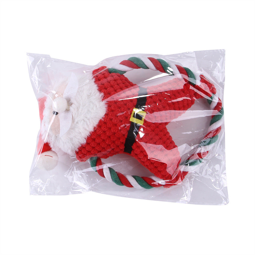 Christmas Character Rope Dog Toy