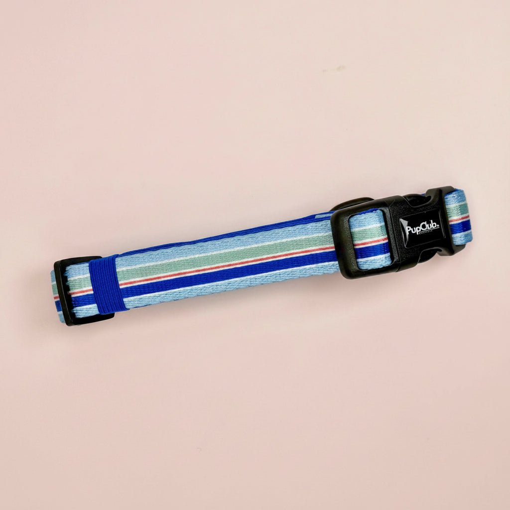 Sea Breeze Stripes Dog Collar