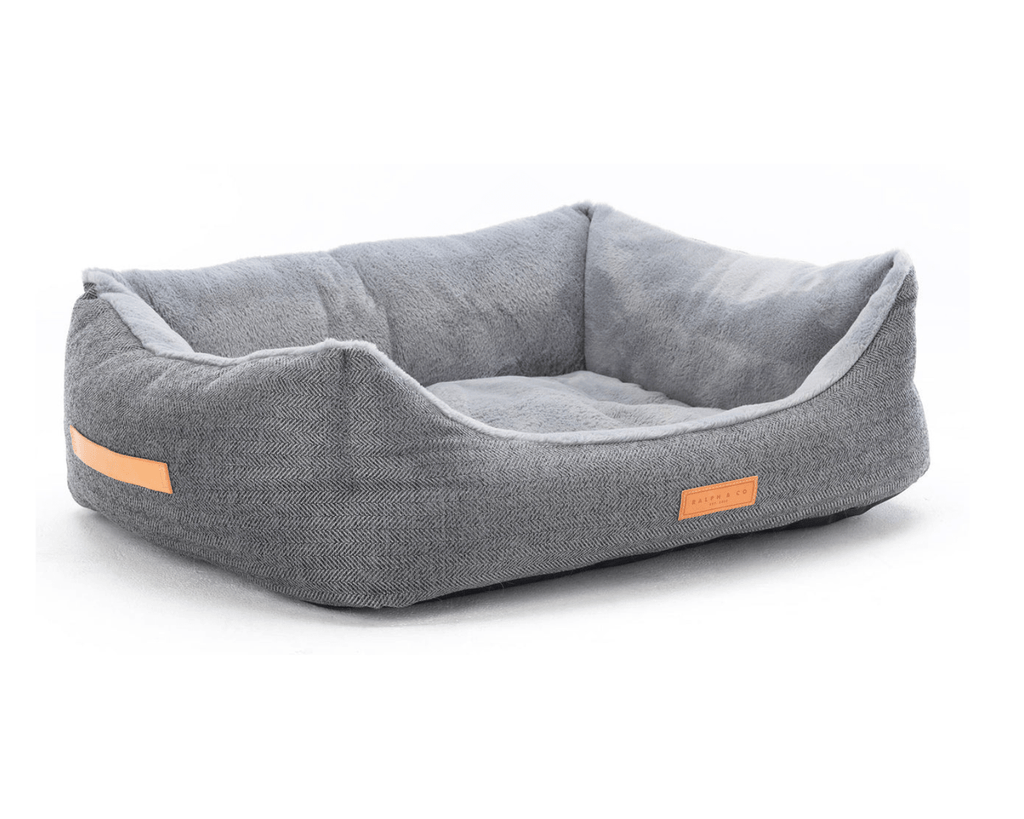 Balmoral Herringbone Bolster Dog Bed