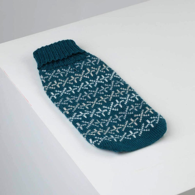 Holiday Snowflake Dog Jumper – Handmade Alpaca Blend