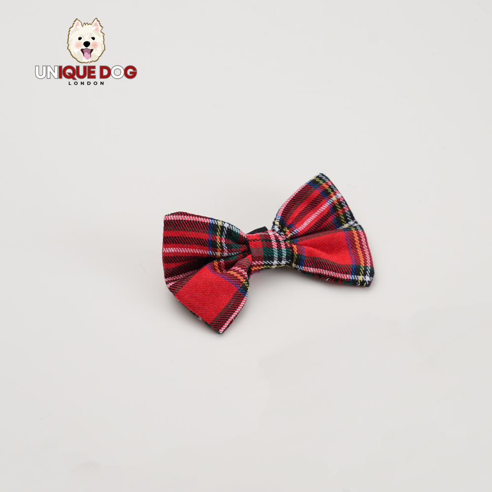 Edinburgh Tartan Dog Bow Tie