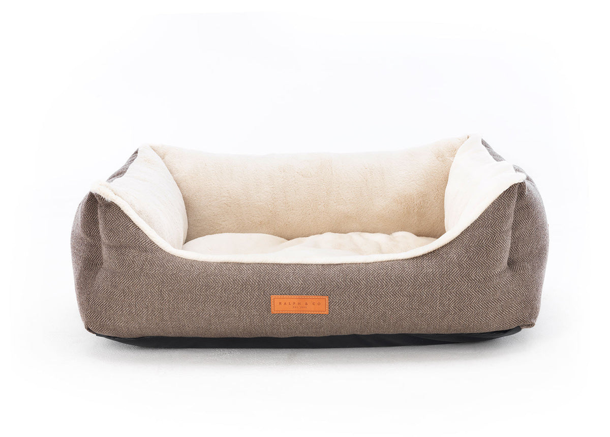 Lincoln Tweed Bolster Dog Bed